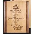 Deluxe Red Alder Plaque with Walnut Trim - Small